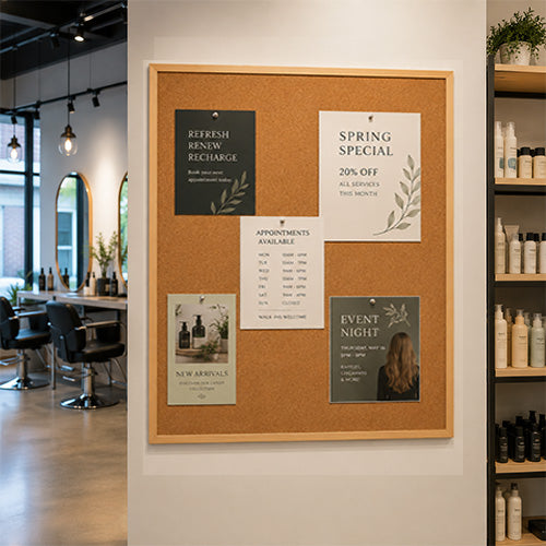 Value Line Open Face with Wood Framed Cork Bulletin Board (Open Face with Hardwood Trim)