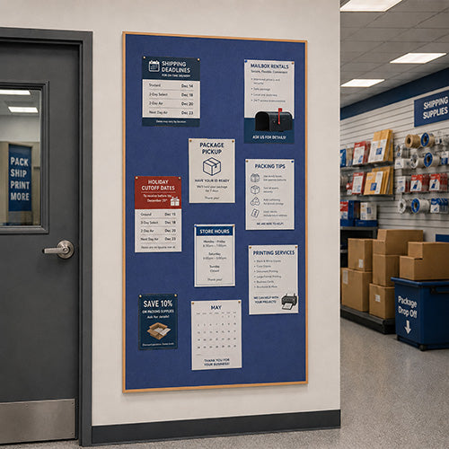 Value Line 48x84 Wood Framed Cork Bulletin Board | Open Face with Hardwood Trim