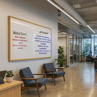 48x96 Wood Framed White Board Dry Erase Marker Boards