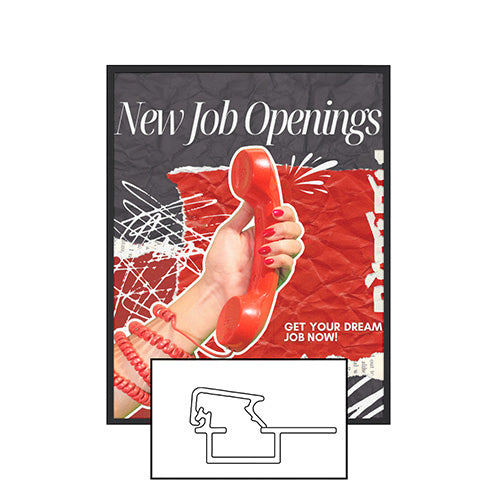 MINI 18x18 Poster Snap Frames (.60" Wide Frame Profile)