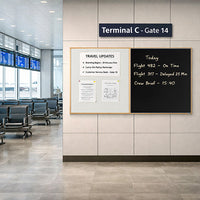 Value Line Combo Board 72x48 Wood Framed Cork Bulletin Marker Board (Open Face with Wood Trim)