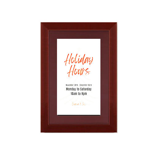 Wood 362 Poster Display SwingFrames 18x24 with Matboard