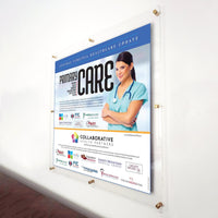 20 x 20 Sign Holder with Standoff Hardware