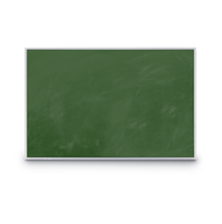 36x96 Magnetic Green Chalk Board with Aluminum Frame with Magnetic Porcelain on Steel Writing Surface - No Ghosting