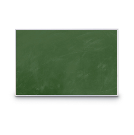 36x96 Magnetic Green Chalk Board with Aluminum Frame with Magnetic Porcelain on Steel Writing Surface - No Ghosting
