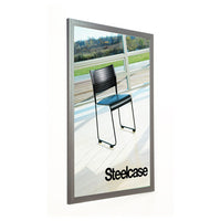 SLIM DESIGN (7/8" OVERALL DEPTH) FOR CARBON STEEL POSTER PICTURE FRAMES 24x36 