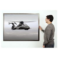 CARBON STEEL METAL PICTURE FRAME 24x36 (SHOWN in LANDSCAPE) (NOT to SCALE)