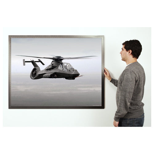 CARBON STEEL METAL PICTURE FRAME 24x36 (SHOWN in LANDSCAPE) (NOT to SCALE)