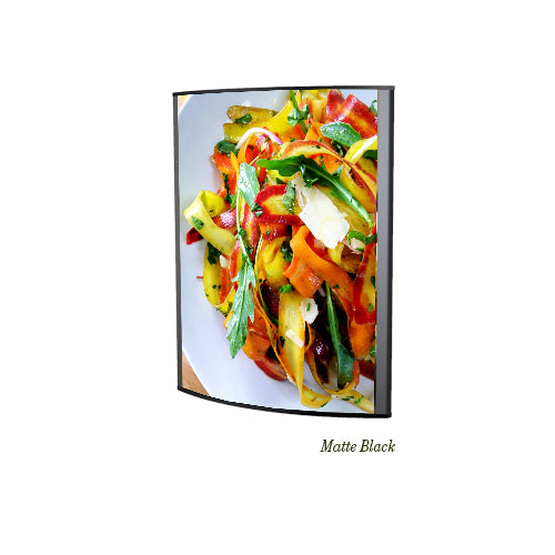 Convex 22 x 28 Sign Holder Poster Display Wall Mount - Matte Black