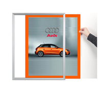 SIDE LOADER SIGN FRAME 22" x 28" (SHOWN IN SILVER WITH RUST MAT BOARD)