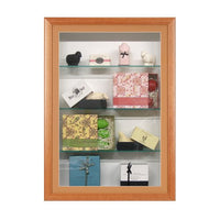SwingFrame Wood Frame Shadow Boxes 3" Deep, + Adjustable Shelves and LED Lighting 25+ Sizes