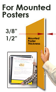 EXTRA DEEP 11 x 17 Poster Snap Frames (1 5/8" Profile for MOUNTED GRAPHICS)