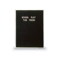STANDARD BLACK FELT LETTER BOARD for 30x36 ENCLOSED MESSAGE BOARD