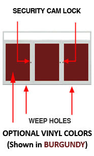 Outdoor Display Case with Radius Edge Corners