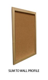 Extra Large Wide Wood 24 x 96 Enclosed Bulletin Cork Board SwingFrames