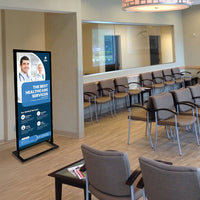 Large, Tall Poster Display Floor Stand 30x70 | Two-Sided, Heavy-Duty Steel Sign Stand, Top Loading