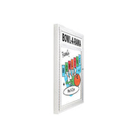 Wall Mount Enclosed, Locking Dry Erase White Markerboard Lighted with Message Header | Locking Display Case 3 1/8" Deep