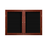 SwingCase Indoor Wall Mount Enclosed Wood Framed Letter Boards with Doors