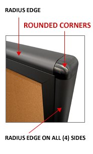 Indoor Menu Cases (11 x 17 Portrait Menus) (Rounded Corners)