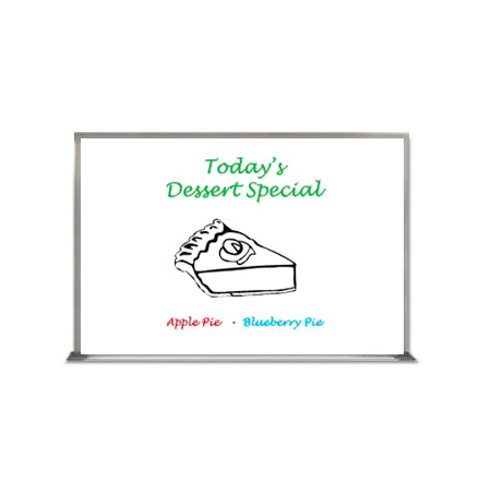 Value Line 14x22 White Dry Erase Marker Board with Aluminum Frame