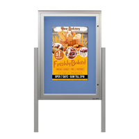 EXTREME WeatherPLUS™ Outdoor Enclosed Poster Case Standing with LED LIGHTS | Lockable Door in 15+ Sizes and Custom Sizes