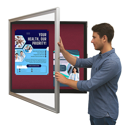 8-Inch Deep Shadow Box Display Case | Designer SwingFrame Metal Frame Shadowbox | 25+ Sizes