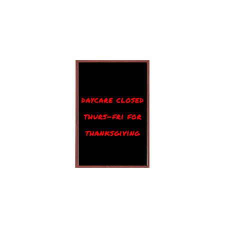 11x14 Wood Framed Black Dry Erase Marker Boards