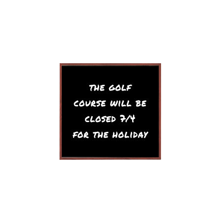 12x12 Wood Framed Black Dry Erase Marker Boards