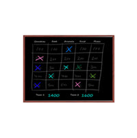 12x16 Wood Framed Black Dry Erase Marker Boards