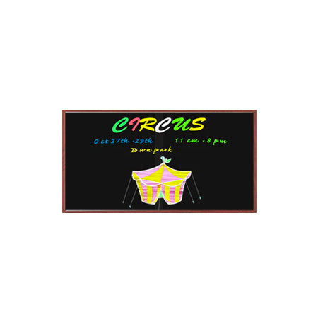 12x24 Wood Framed Black Dry Erase Marker Boards