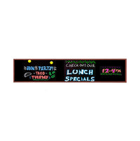12x60 Wood Framed Black Dry Erase Marker Boards