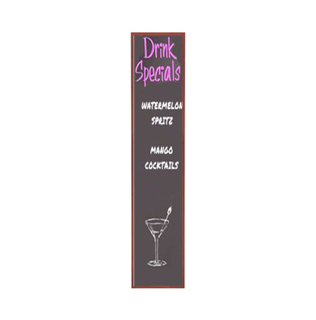12x60 Wood Framed Black Dry Erase Marker Boards