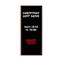 24x60 Wood Framed Black Dry Erase Marker Boards