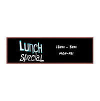 24x84 Wood Framed Black Dry Erase Marker Boards