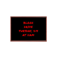36x48 Wood Framed Black Dry Erase Marker Boards