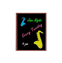 40x50 Wood Framed Black Dry Erase Marker Boards