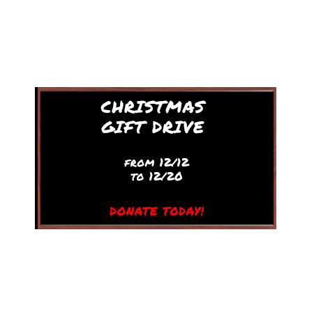 24x96 Wood Framed Black Dry Erase Marker Boards