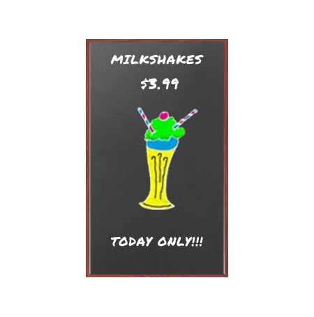 24x96 Wood Framed Black Dry Erase Marker Boards