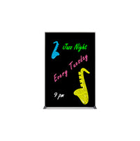 Value Line 11x17 Black Wet Erase Marker Board with Aluminum Frame