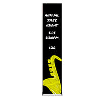 Value Line 12x60 Black Wet Erase Marker Board with Aluminum Frame