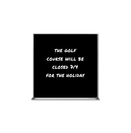 Value Line 16x16 Black Wet Erase Marker Board with Aluminum Frame