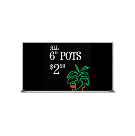 Value Line 36x84 Black Wet Erase Marker Board with Aluminum Frame