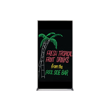 Value Line 18x36 Black Wet Erase Marker Board with Aluminum Frame