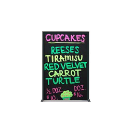 Value Line 20x30 Black Wet Erase Marker Board with Aluminum Frame