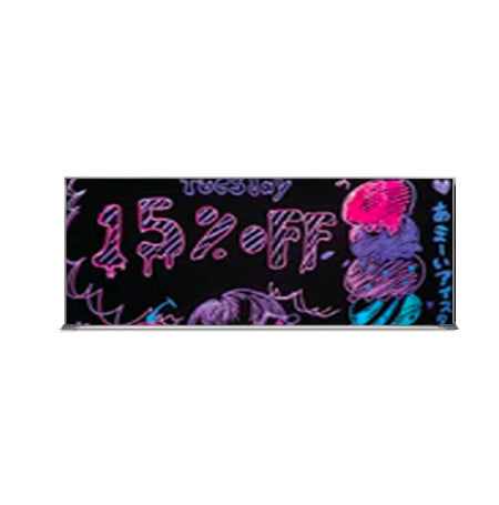Value Line 24x72 Black Wet Erase Marker Board with Aluminum Frame