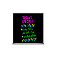 Value Line 30x30 Black Wet Erase Marker Board with Aluminum Frame