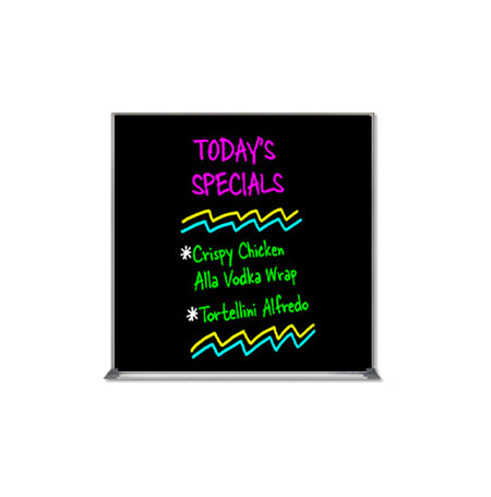 Value Line 30x30 Black Wet Erase Marker Board with Aluminum Frame