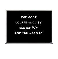 Value Line 30x36 Black Wet Erase Marker Board with Aluminum Frame