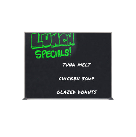 Value Line 30x40 Black Wet Erase Marker Board with Aluminum Frame