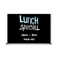 Value Line 24x30 Black Wet Erase Marker Board with Aluminum Frame